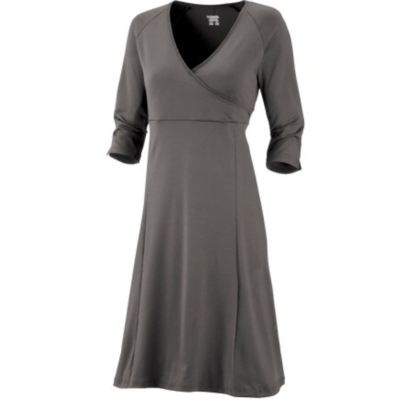 Columbia Timeless Travel Dress Size XL Gray Midi - Picture 1 of 12